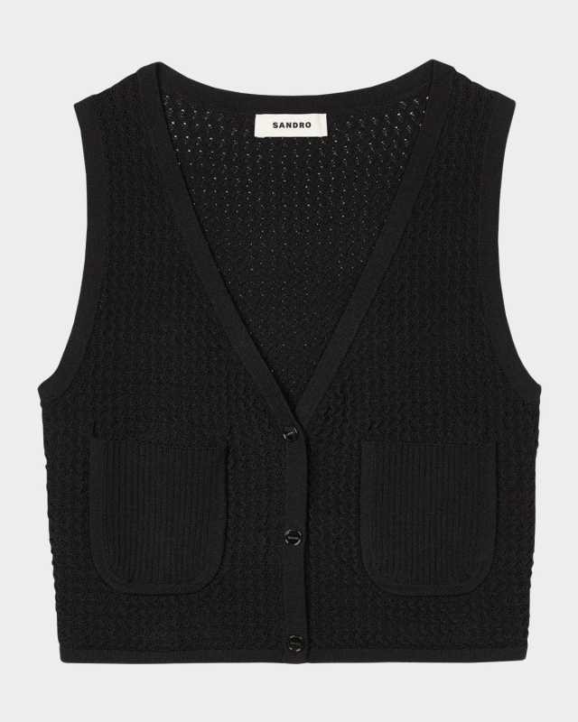 Laurent Sleeveless Cardigan